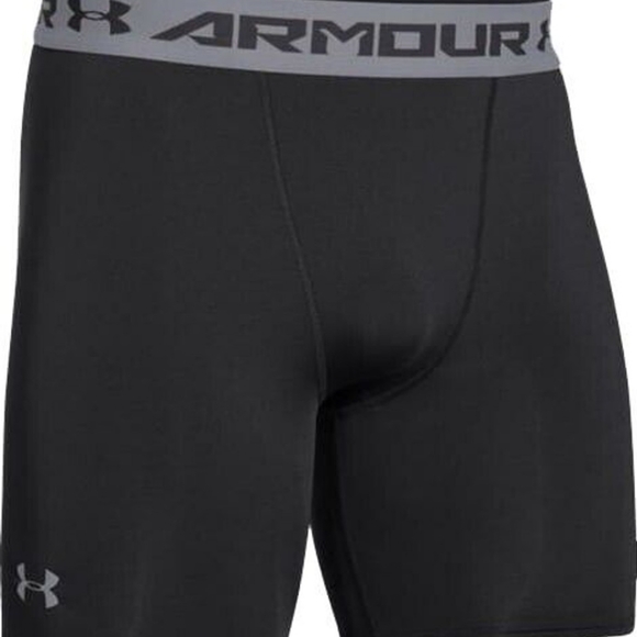 Men's Under Armour 1289566 UA HeatGear Armour Black Compression Shorts - Picture 1 of 15